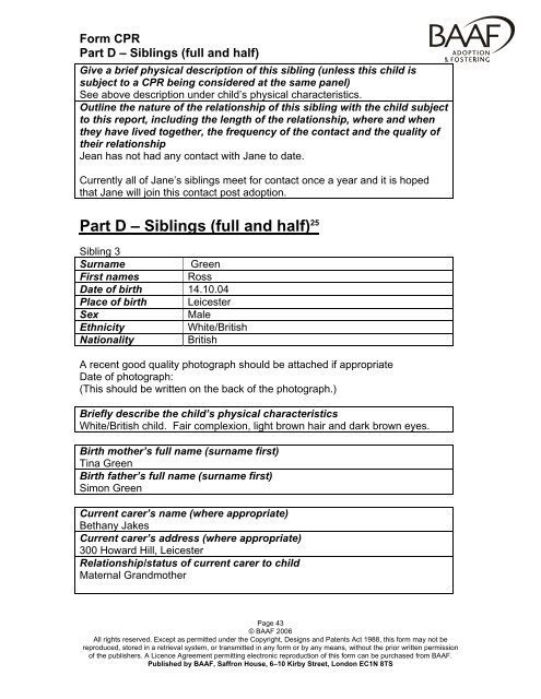 Sample CPR - the Leicester City, Leicestershire and Rutland ...