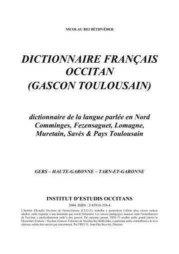 dictionnaire français - occitan