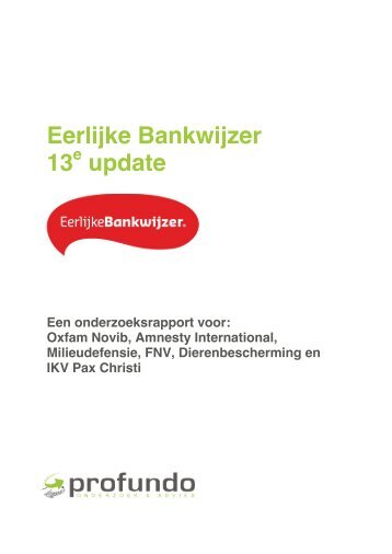 Eerlijke Bankwijzer 13 update
