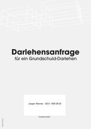 Darlehensanfrage -Selbstauskunft - Main Makler GmbH