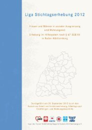 Liga-Stichtagserhebung 2012 - Liga der freien Wohlfahrtspflege in ...