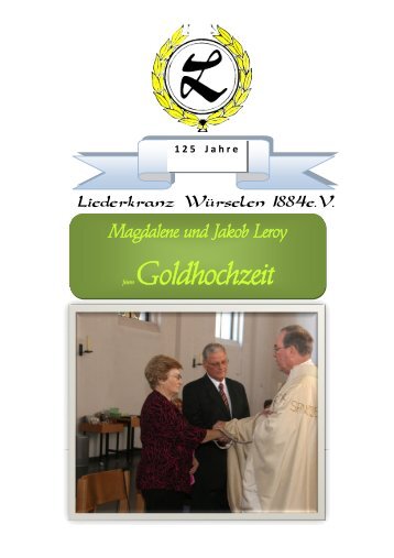 Goldhochzeit Lene u. Jakob Leroy 29.10.2011