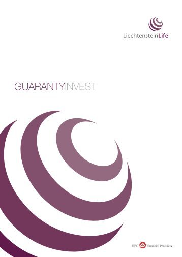 Produktbroschüre Guaranty Invest - Liechtenstein Life