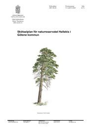 Skötselplan för naturreservatet Hellekis i Götene ... - Länsstyrelserna