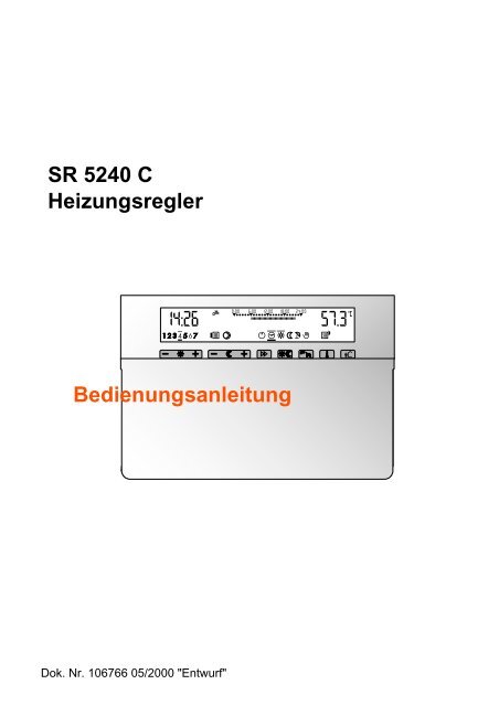 SR 5240 C Heizungsregler - ABIC Brennertechnik GmbH