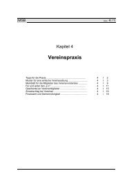 Vereinspraxis - Maintal-Sängerbund