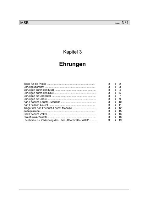 Ehrungen - Maintal-Sängerbund