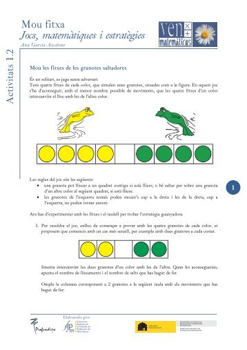 Mou fitxa - Activitat 1.2 - SUMA Revistas de matemáticas