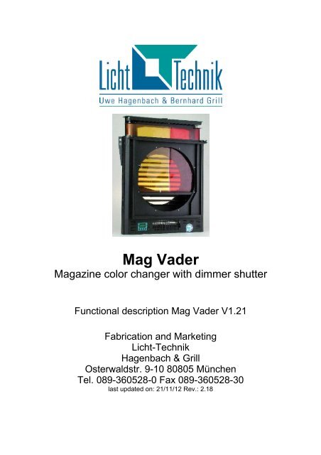 Mag Vader - Licht-Technik Vertriebs GmbH