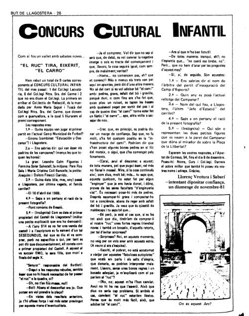 Novembre 1981 - Arxiu - LLAGOSTERA