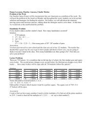 Grade 6-7: Problem of the Week - Bemidji State University