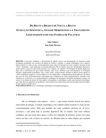 de bravo a brabo e de volta a bravo: evolução semântica, análise ...