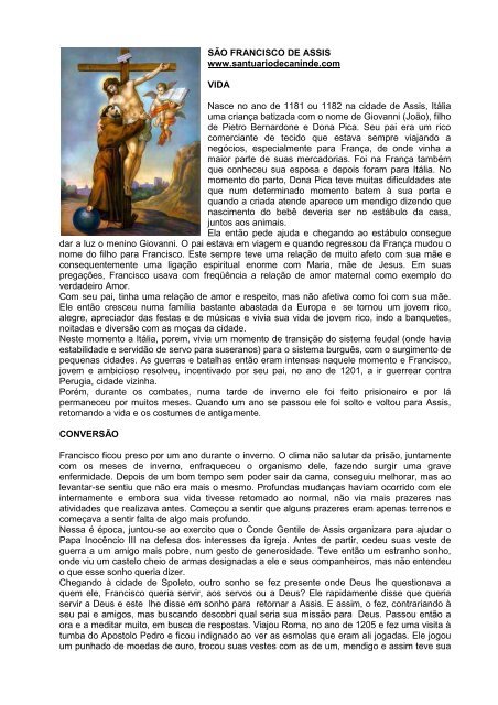 Músicas Franciscanas, PDF, Amor