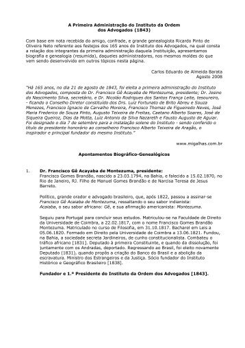 Baixar aquivo em PDF - Colégio Brasileiro de Genealogia
