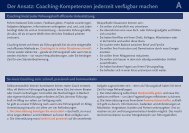 Der Ansatz: Coaching-Kompetenzen jederzeit verfügbar machen