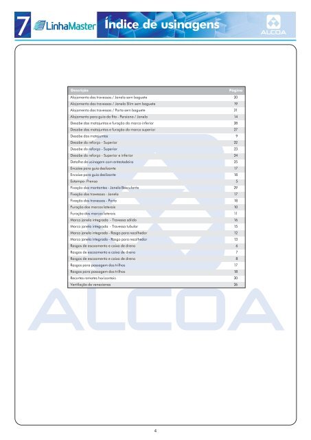 Desenhos de montagem - Alcoa