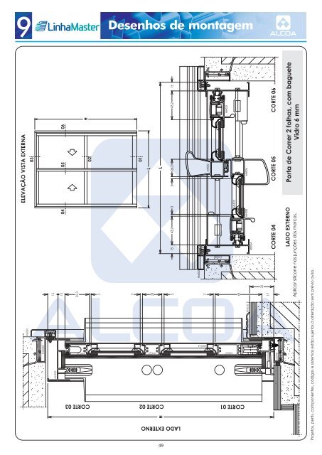 Desenhos de montagem - Alcoa