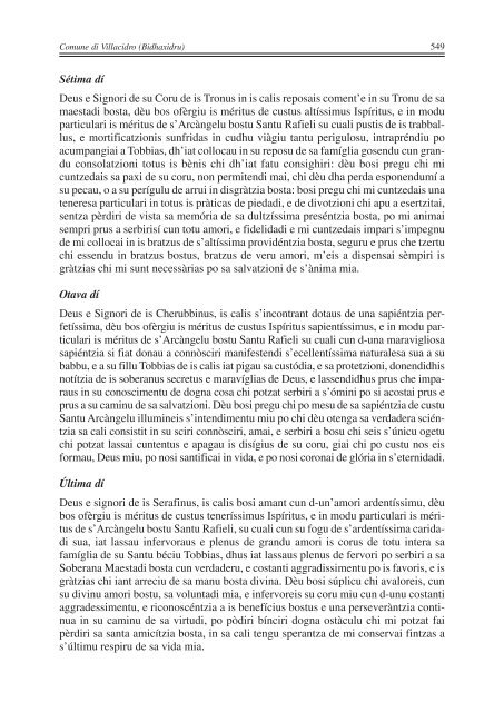 Is Pregadorias antigas: su signo de sa devozioni - Provincia del ...