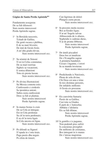 Is Pregadorias antigas: su signo de sa devozioni - Provincia del ...