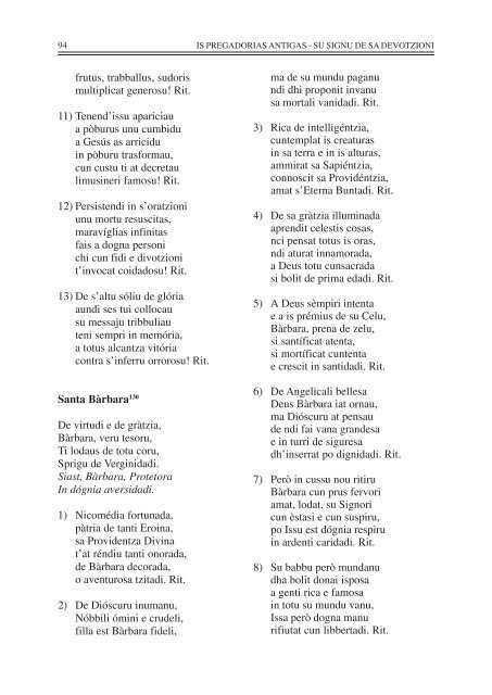 Is Pregadorias antigas: su signo de sa devozioni - Provincia del ...