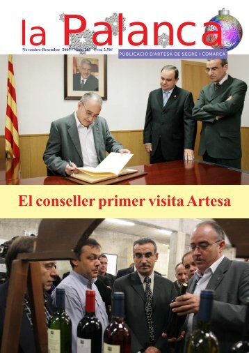 El conseller primer visita Artesa - La Palanca