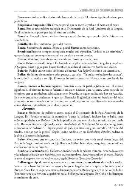 Vocabulario de Noceda - Colectivo Cultural "La Iguiada"