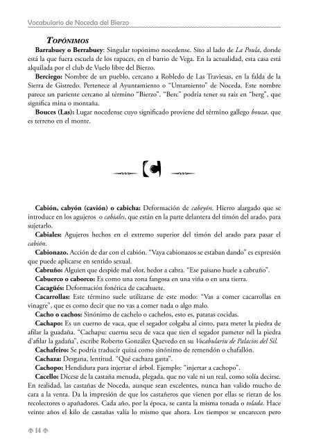 Vocabulario de Noceda - Colectivo Cultural "La Iguiada"