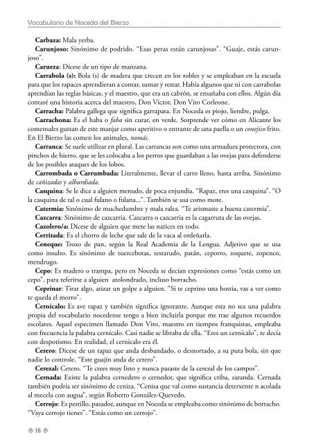Vocabulario de Noceda - Colectivo Cultural "La Iguiada"