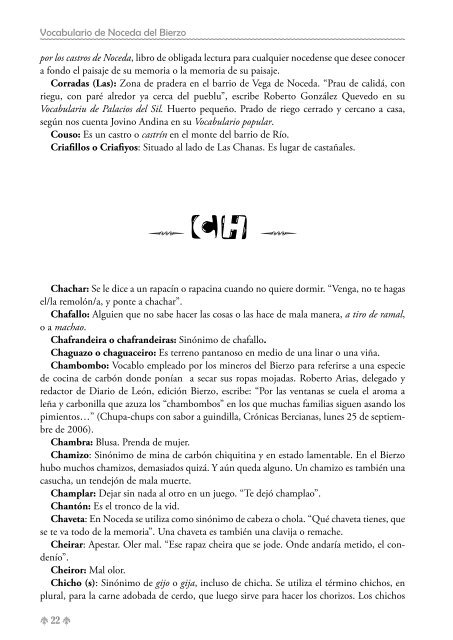 Vocabulario de Noceda - Colectivo Cultural "La Iguiada"