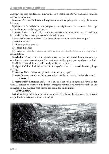 Vocabulario de Noceda - Colectivo Cultural "La Iguiada"