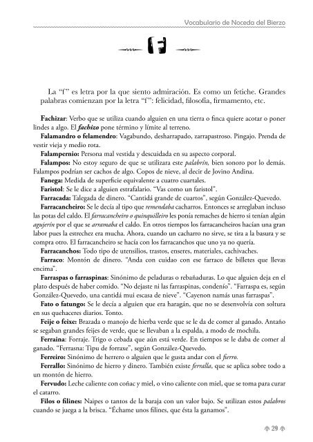 Vocabulario de Noceda - Colectivo Cultural "La Iguiada"