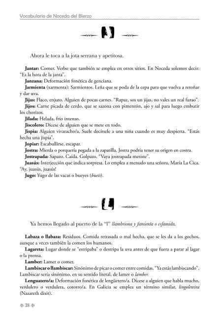 Vocabulario de Noceda - Colectivo Cultural "La Iguiada"