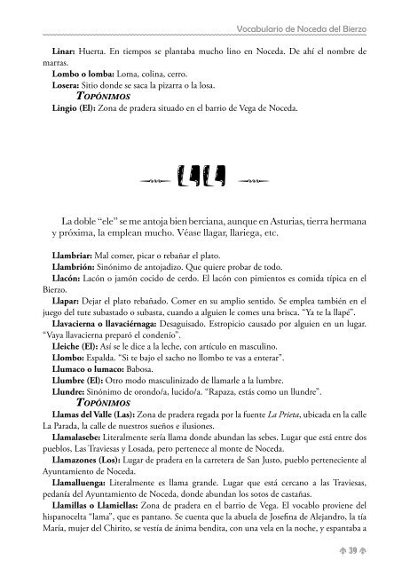Vocabulario de Noceda - Colectivo Cultural "La Iguiada"
