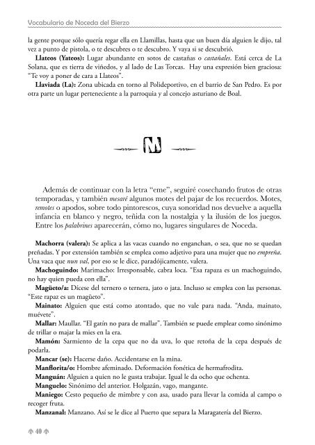 Vocabulario de Noceda - Colectivo Cultural "La Iguiada"