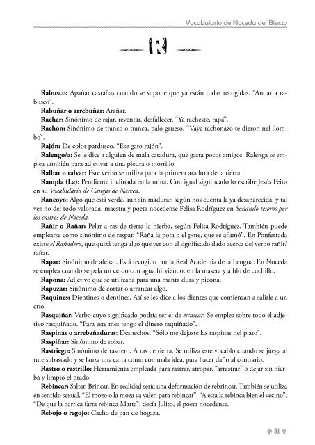 Vocabulario de Noceda - Colectivo Cultural "La Iguiada"