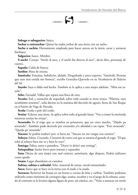 Vocabulario de Noceda - Colectivo Cultural "La Iguiada"