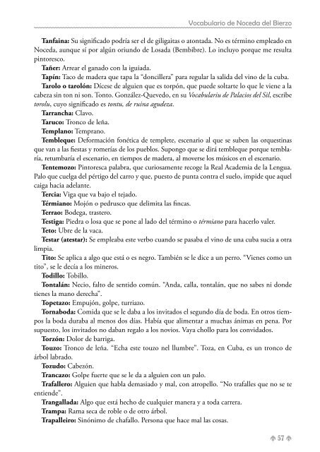 Vocabulario de Noceda - Colectivo Cultural "La Iguiada"