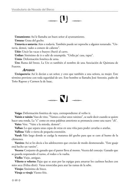 Vocabulario de Noceda - Colectivo Cultural "La Iguiada"