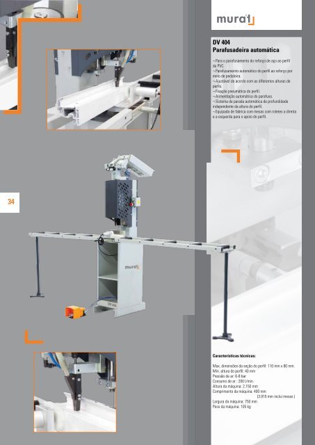 Maquinas para o Processamento de Perfis de PVC e ... - Murat Makina