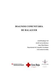 diagnosi comunitària de balaguer - Consell Comarcal de la Noguera