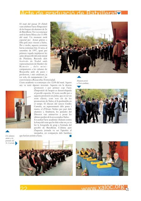 La Revista del Col·legi Xaloc - Núm. 65 - Juny 2009