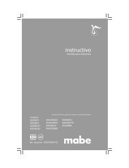 Manual de instalación - Mabe