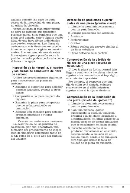 Manual del propietario de la bicicleta - Trek Bicycle Corporation