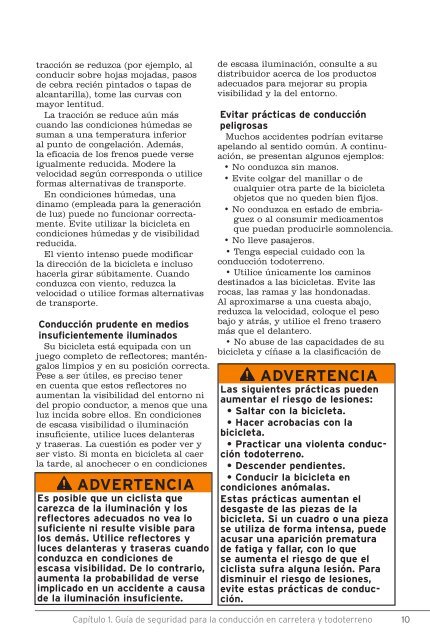 Manual del propietario de la bicicleta - Trek Bicycle Corporation