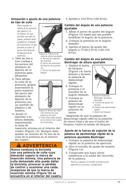 Manual del propietario de la bicicleta - Trek Bicycle Corporation