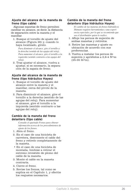 Manual del propietario de la bicicleta - Trek Bicycle Corporation