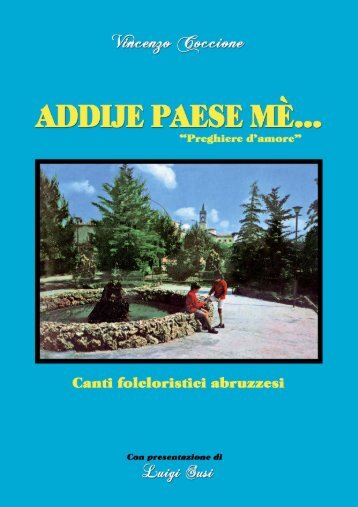 libro - 3° volume : addije paese me - Vincenzo Coccione