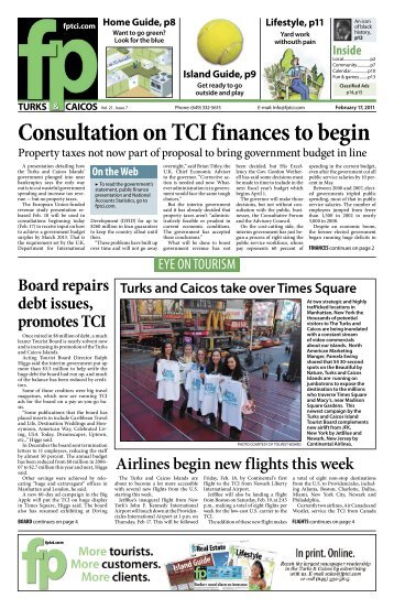 Volume 21 Issue 7: Feb. 17, 2011 - fp Turks and Caicos