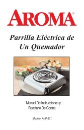 Si Electri Parrilla Eléctrica de Un Quemador - Aroma Housewares