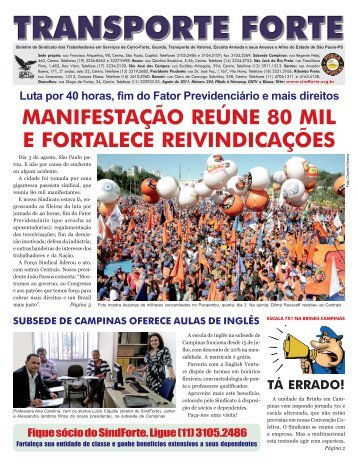 MANIFESTAÇÃO REÚNE 80 MIL E FORTALECE ... - Agência Sindical